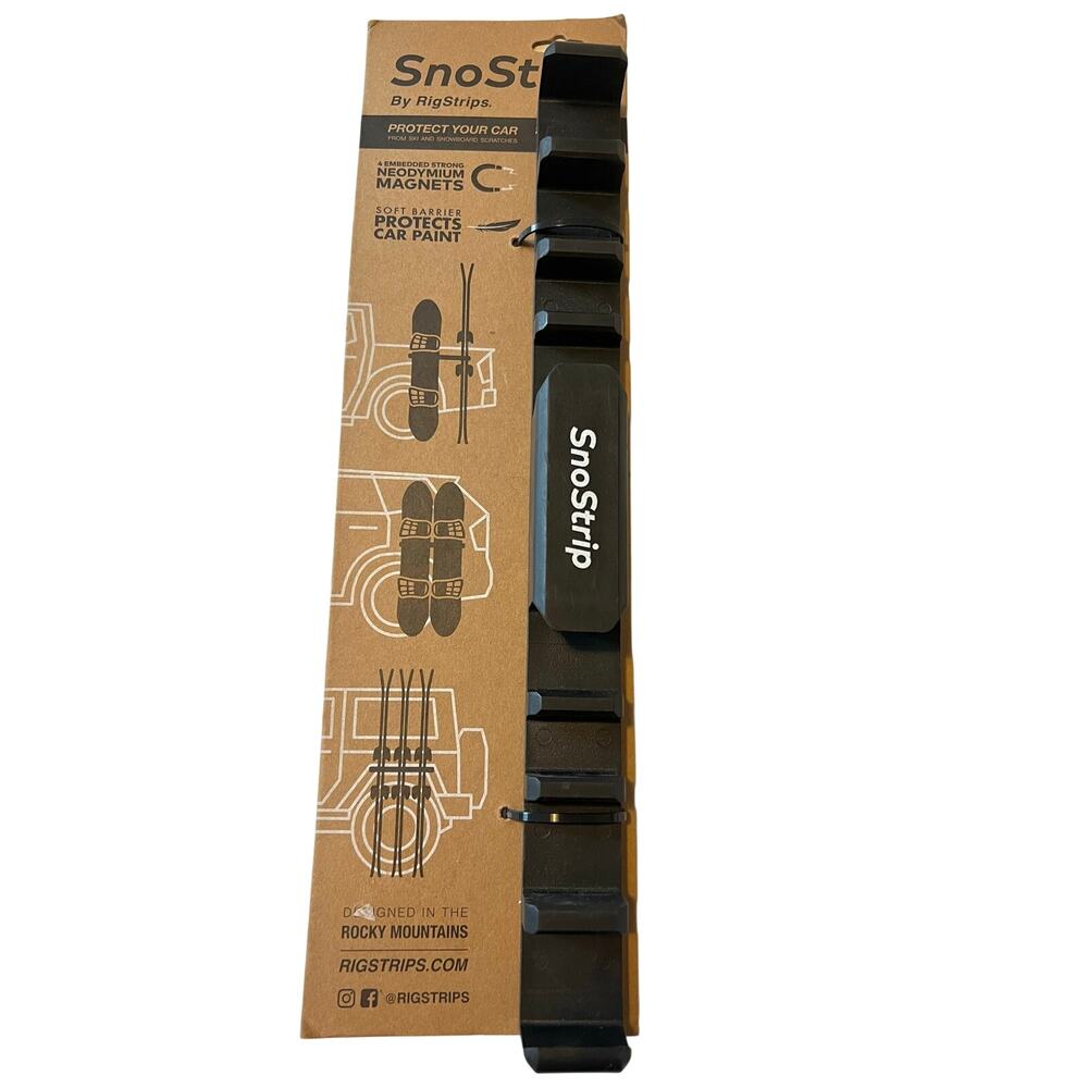 RigStrips SnoStrip Magnetic Ski Snowboard Car Holder Vehicle Protector NEW